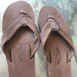 Brand New Espresso color Rainbow Sandals